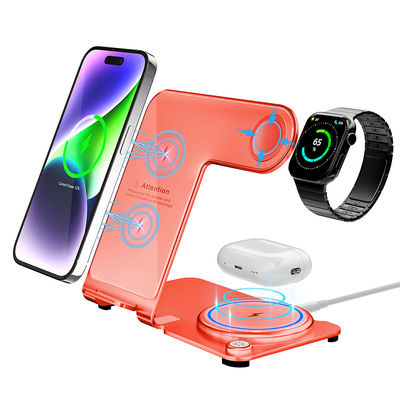 좋은 가격 세련된 높은 충전 효과 PD/QC 금속 무선 3인1 충전 스탠드 온라인으로