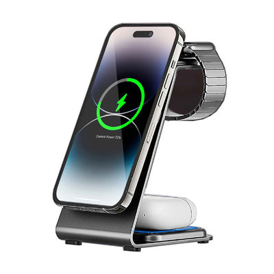 좋은 가격 스마트 기기용 자석 알루미늄 합금 무선 충전 USB-C 입력 사용자 지정 로고 지원 온라인으로