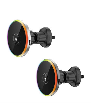 좋은 가격 사용자 친화적 인 금색 / 회색의 Qi 스마트 폰용 자기 무선 자동차 충전기 온라인으로