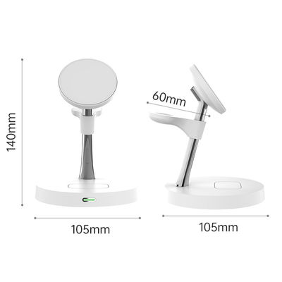 좋은 가격 진크 합금 및 ABS 물질 검은색과 흰색의 C 타입 입력 휴대용 무선 충전기 온라인으로