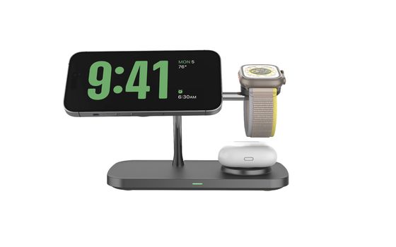 좋은 가격 도매 T255 무선 고속 충전기 마그네틱 ABS 휴대폰 충전 스탠드 온라인으로