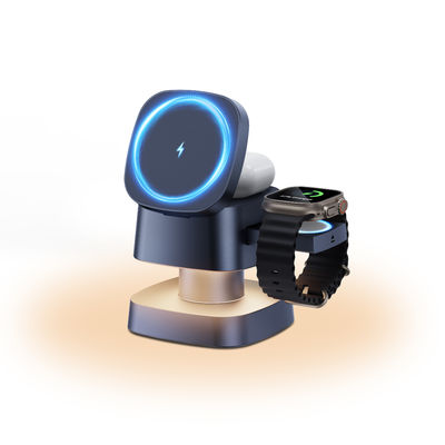 좋은 가격 4 in 1 무선 충전기, 야간 조명 포함 15W/10W/7.5W/5W 접이식 충전기 온라인으로