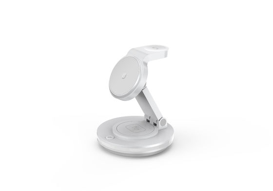 강력한 10W 3 In 1 Magsafe 충전기 자기 휴대용 충전기 180도 각도