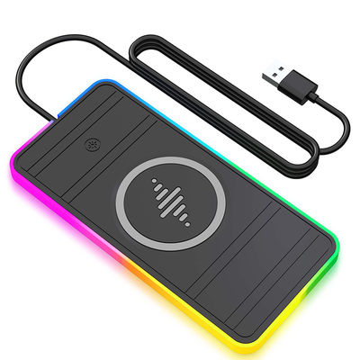 애플 및 삼성 호환 자동차 무선 충전 패드 2 in 1 USB 무선 자동차 충전기 15W 빠른 충전