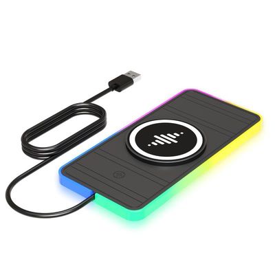 좋은 가격 검은색 RGB 자동차 무선 충전 패드 애플 아이폰/워치용 9V/2A 입력 전력 보호 온라인으로