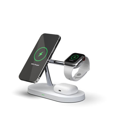 Original Factory OEM T268 3 in 1 Wireless Charger Stand For iPhone 12/13/14/15/16/17 Fast Charging Station for Apple Watch 10 9 8 7 6 5 4 Airpods 2 3 Pro
