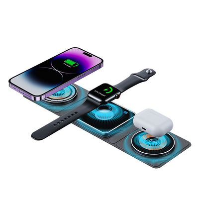 좋은 가격 접이식 무선 충전 3 겹 디자인 퀴 스마트 폰 에어팟 및 IWatch 온라인으로