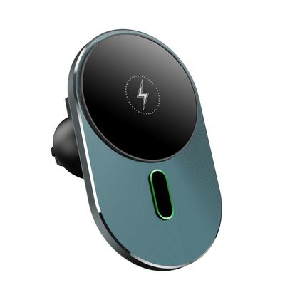 좋은 가격 안전 보호 및 USB C 입력 포트와 함께 파란색 / 회색 자동차 무선 충전기 온라인으로