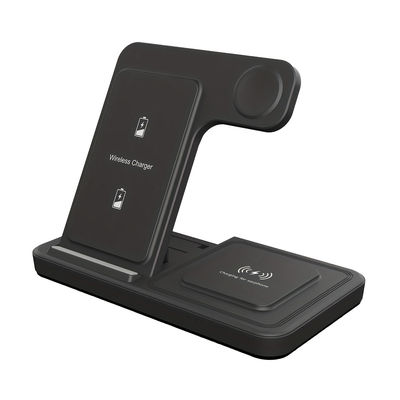 품질 T258 무선 급 충전기 5인1 접이식 충전기 지원 15W/10W/7.5W/5W 나이트 라이트 듀얼 코일 충전기와 함께 공장