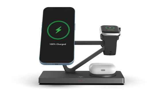 T216 무선 빠른 충전기 지원 애플 및 삼성 시계 충전기 15W/10W/7.5W/5W 내장 밤 빛