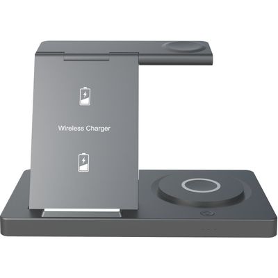 좋은 가격 T258 5인1 접이식 무선 충전기 5W/7.5W/10W/15W 출력 애플 및 삼성 모바일 기기 온라인으로