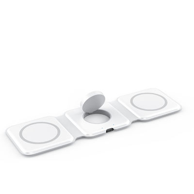W07C 15W Type-C 무선 충전기, Iwatch 및 Airpods 고속 충전을 위한 미니 마그네틱 디자인