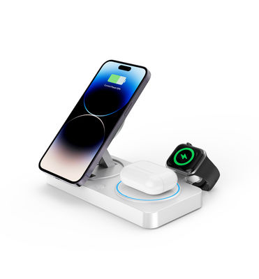 무선 고속 충전기, Apple 및 Samsung 휴대폰 및 시계 지원, Lightning 입력 전원 9V-2A 이상