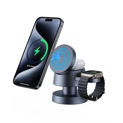 X6 다기능 무선 급 충전기 15W/10W/7.5W/5W 밤 빛과 함께 애플 및 삼성 충전기