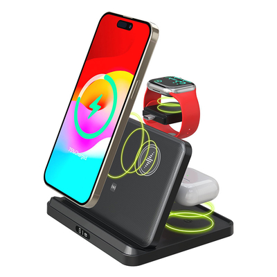좋은 가격 A21 Samsung Vesion 3 In 1 Foldable Wireless Charger 15w /10w Charger  온라인으로