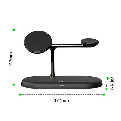 OEM/ODM T256 무선 고속 충전 ABS 전화 충전 검은 충전