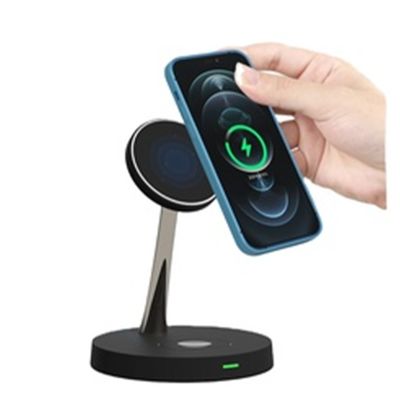 좋은 가격 All In One Wireless Charger with 15W Magnetic Charging Built-in Phone Stand and ABS Zinc Alloy for iPhone 12-16 온라인으로