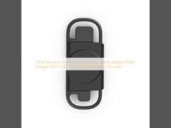 T09A 삼성 무선 충전기 듀얼 인터페이스Apple Watch 충전기 USB/TYPE-C 인터페이스 ABS+실리카 젤